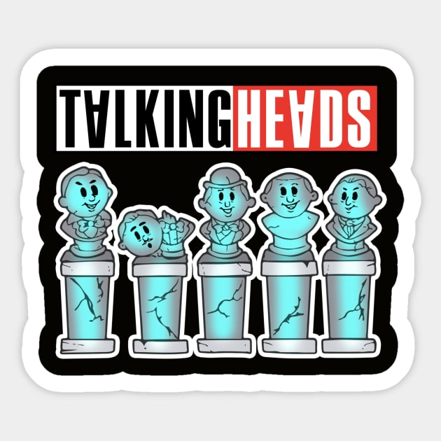 Talking Heads Sticker by EnchantedTikiTees
